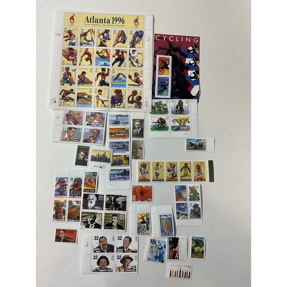 Lot Of Postage‎ Stamps With Various Postmarks Athlanta 1996